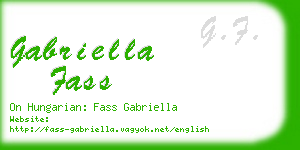 gabriella fass business card